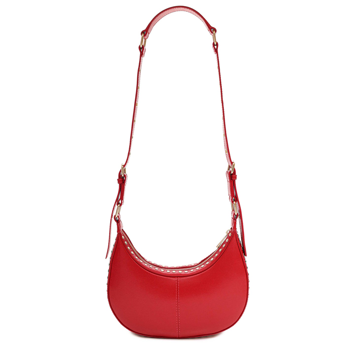 Núnoo Annabel Rivet Florence Bright Red w. Gold Small bag Bright Red