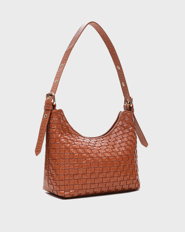 Núnoo Ava Braided New Zealand Brown w. Gold Medium Brown