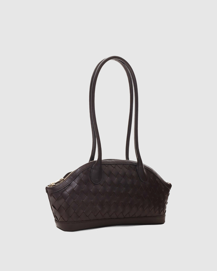 Núnoo Ayo Braided Florence Chocolate w. Gold Medium Chocolate