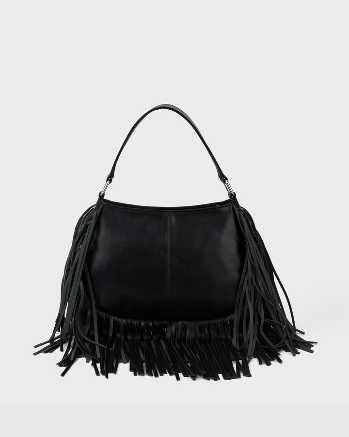 Núnoo Betty Fringe River Black Small bag Black