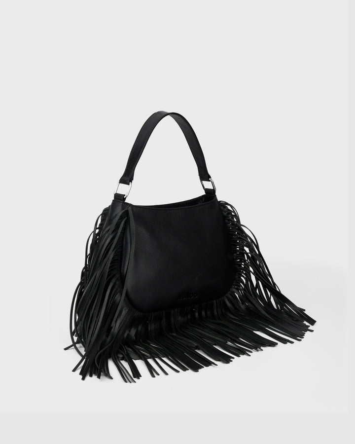 Núnoo Betty Fringe River Black Small bag Black