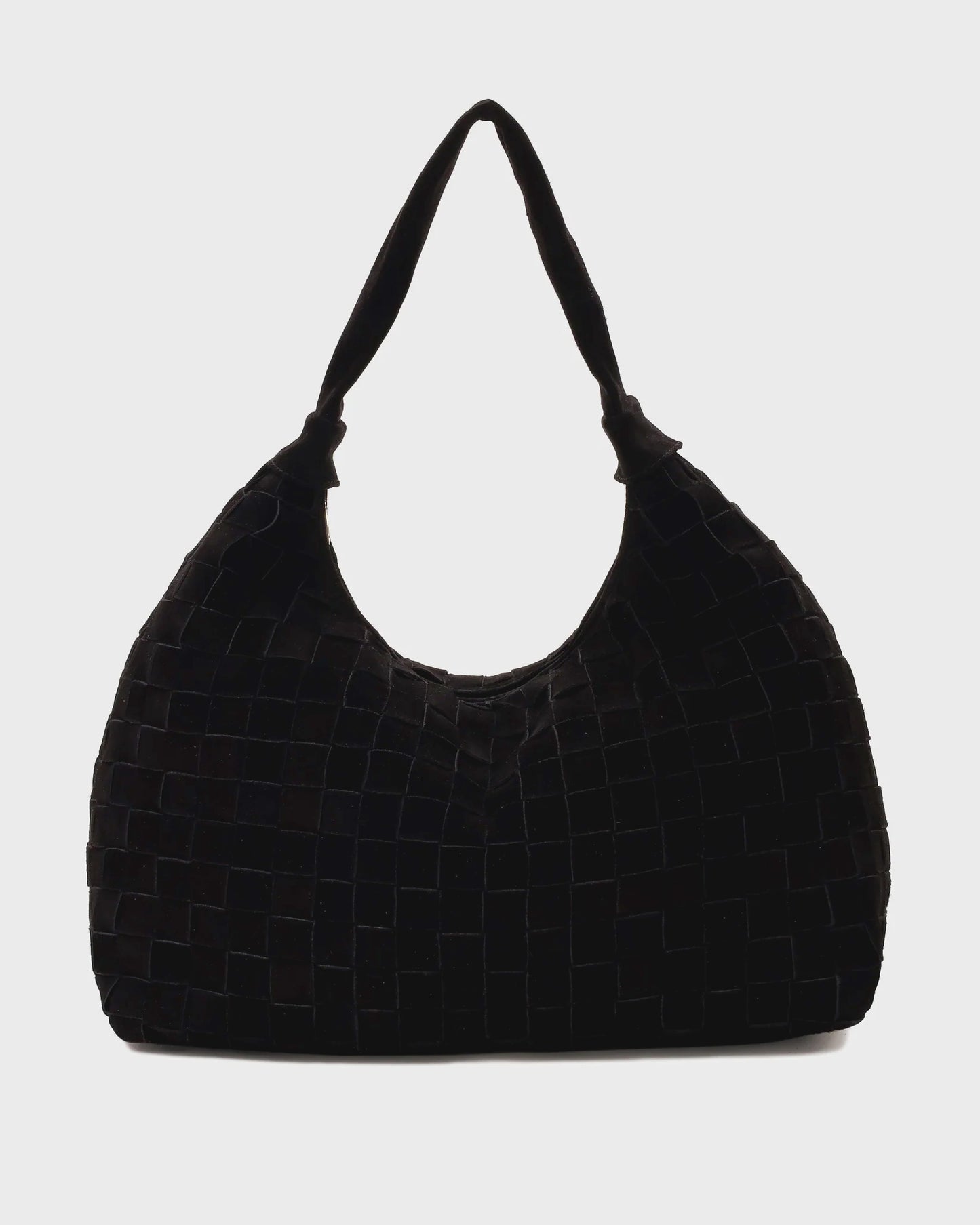 Núnoo Big Dandy Braided Suede Black w. Gold Large Black