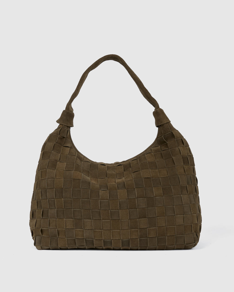 Big Dandy Braided Suede Dusty Olive