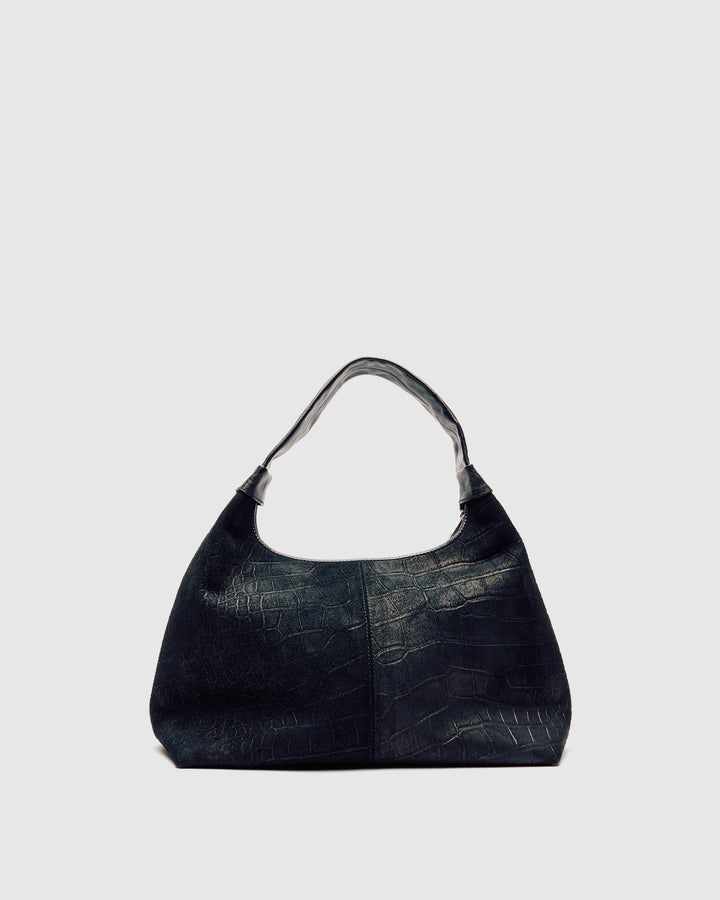 Núnoo Big Dandy Scale Suede Black Large Black