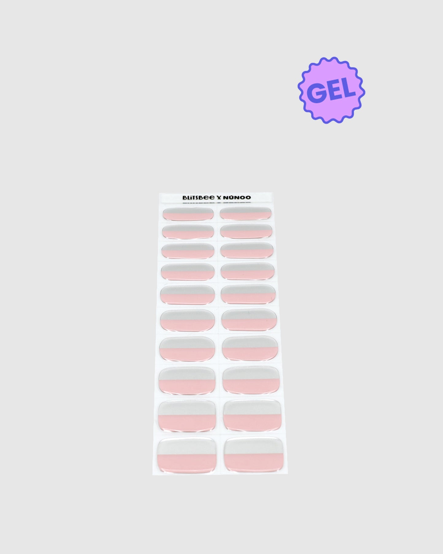 Núnoo Blitsbee Gel nail sticker - Silver Dream Accessories Baby Pink