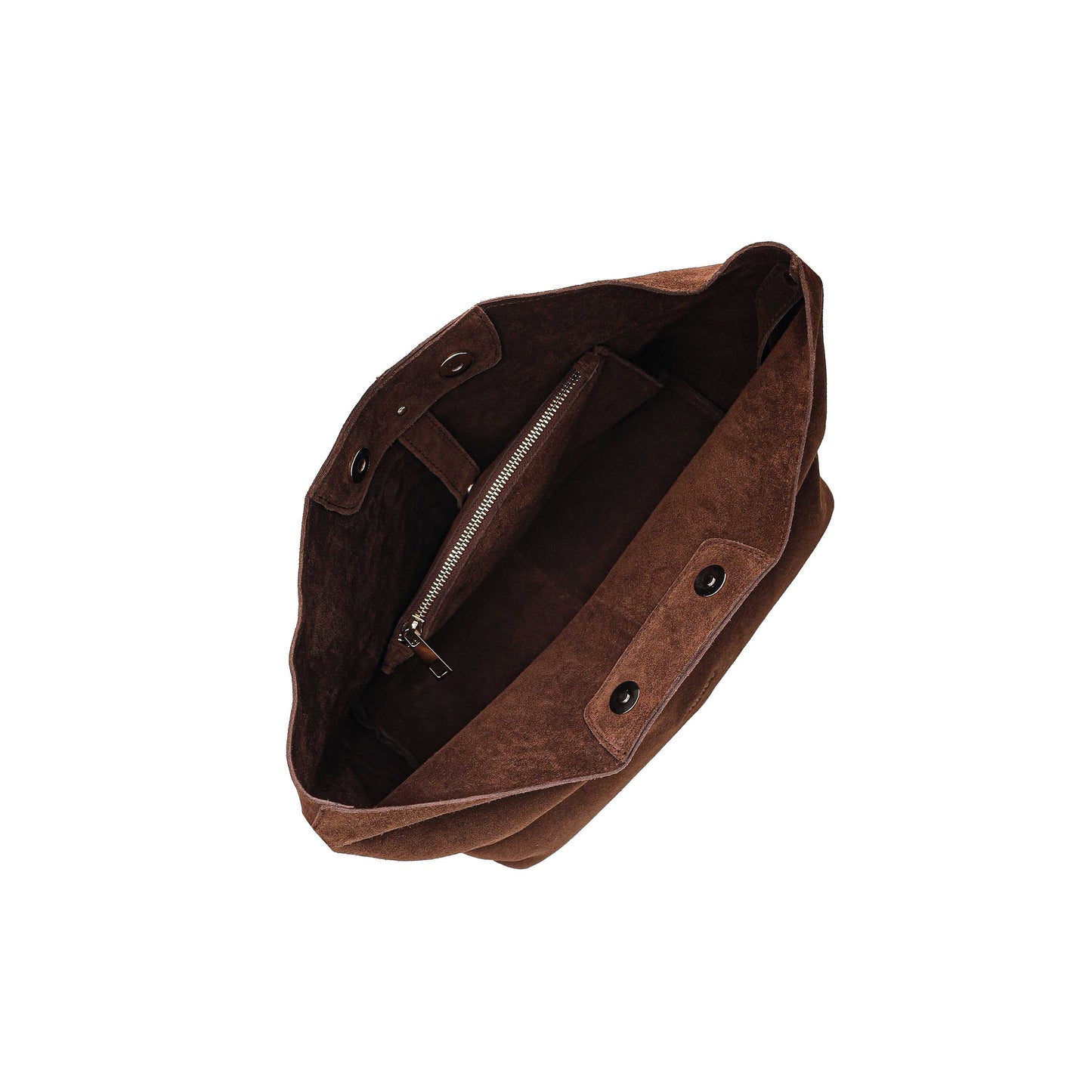 Núnoo Chiara Suede Brown w. Gold Large Brown