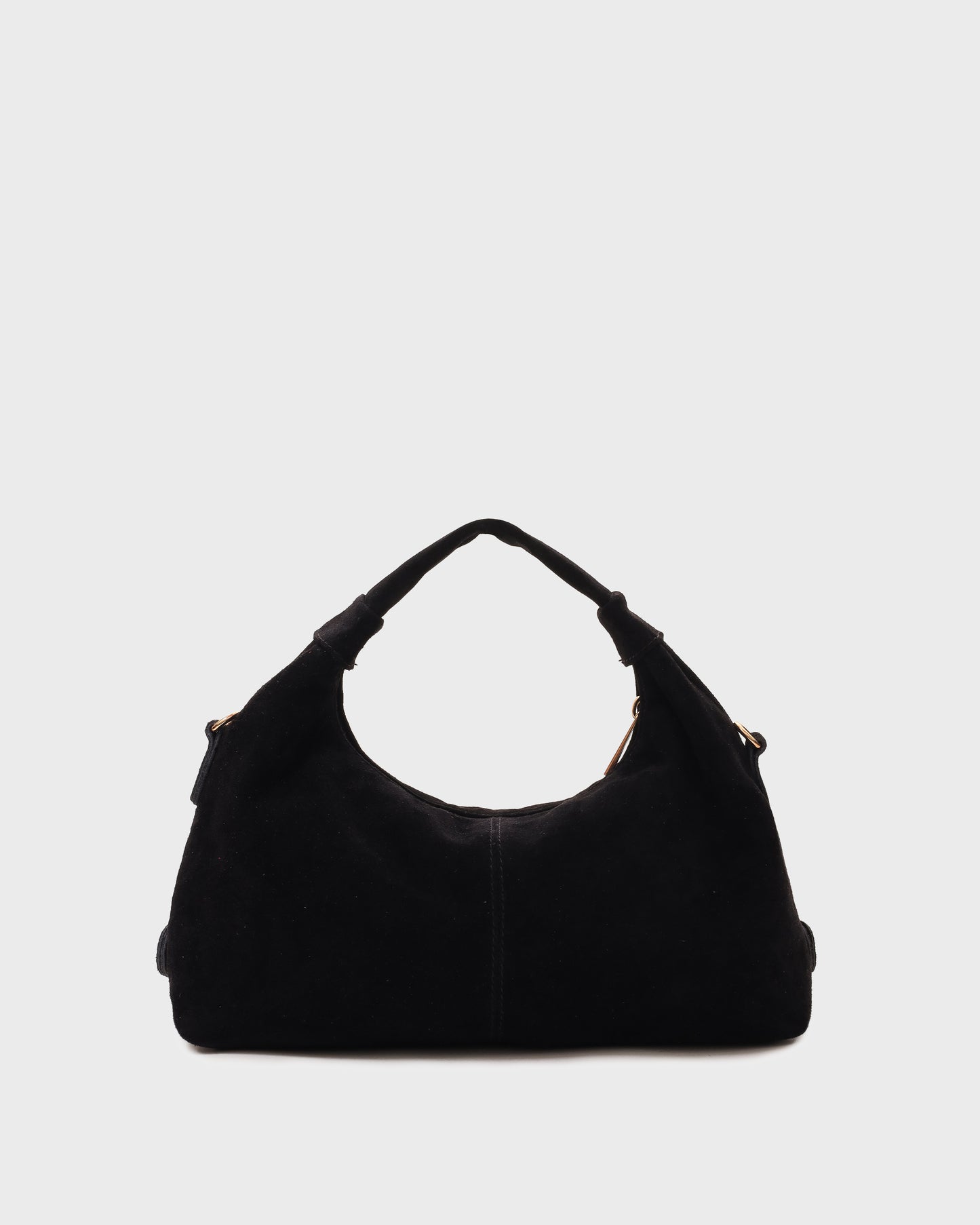 Núnoo Dandy Fringe Suede Black w. Gold Medium Black