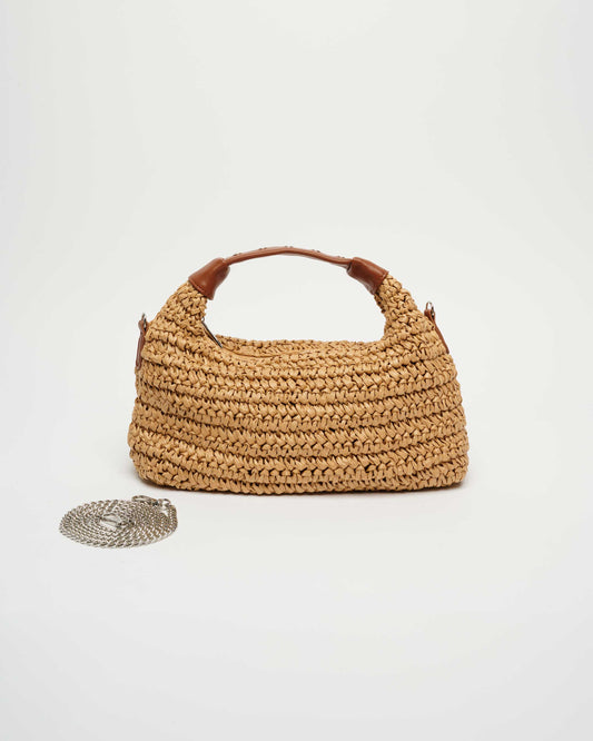 Núnoo Dandy Raffia Light Brown Medium Light brown