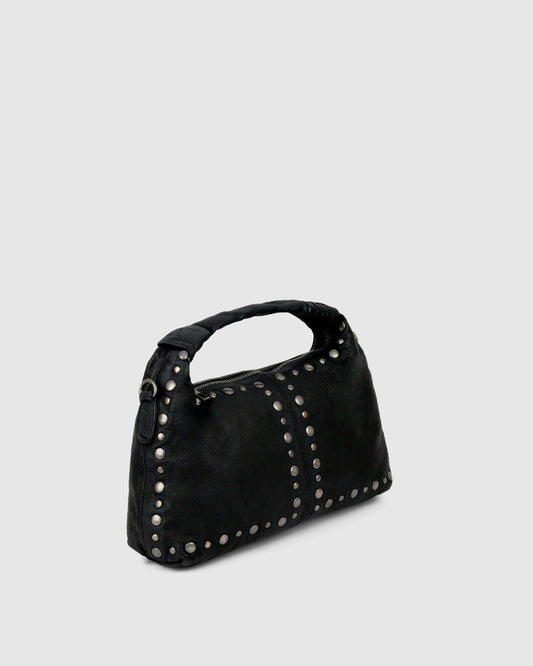 Núnoo Dandy Rivet Washed Black w. Antique Silver Medium Black