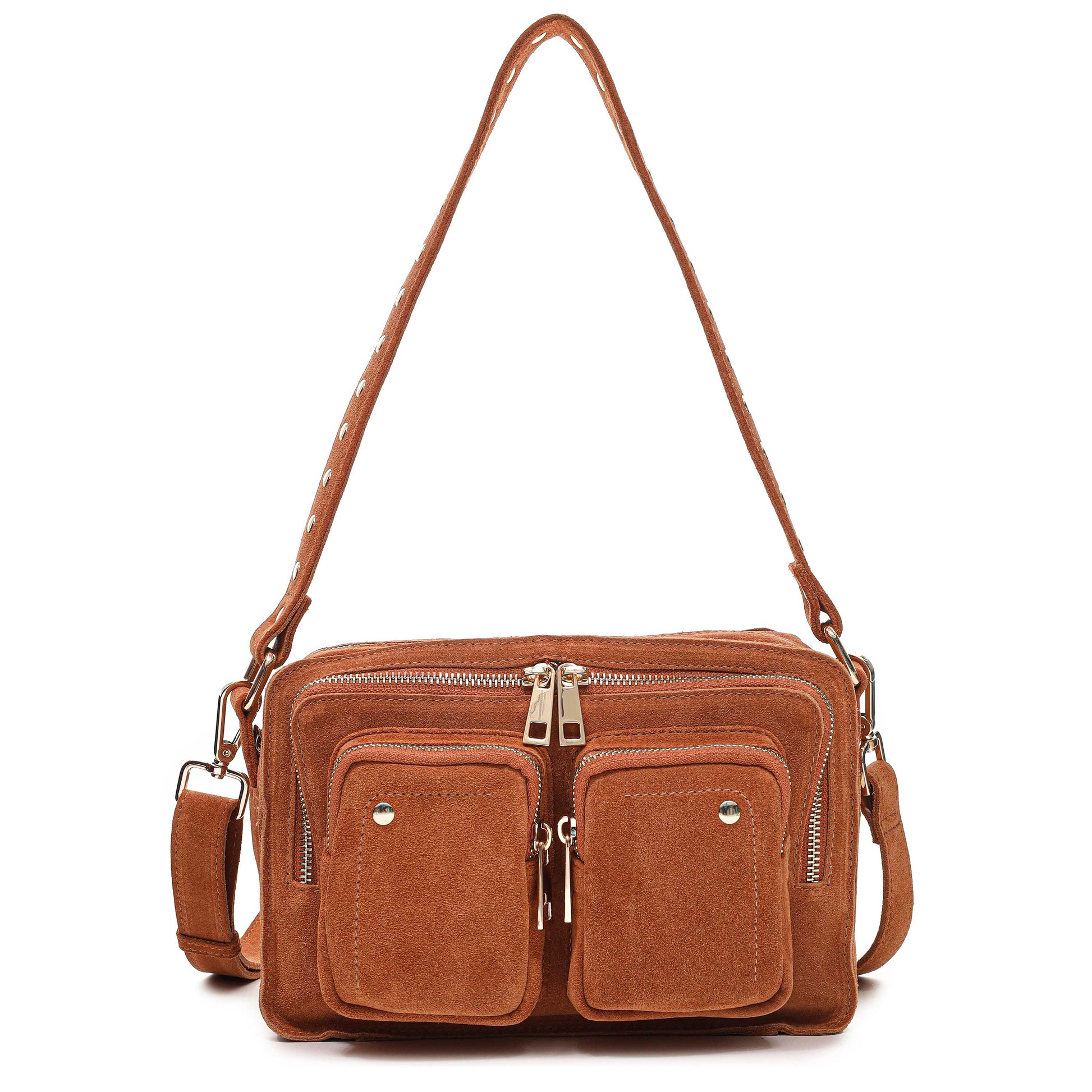 Núnoo Ellie Suede Toffee w. Gold Medium Toffee