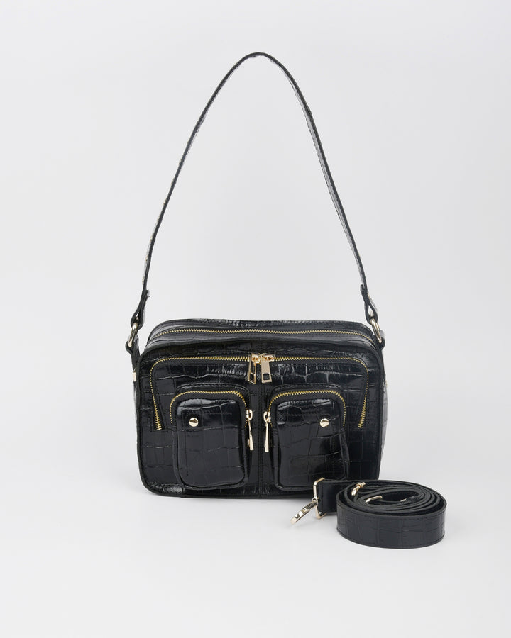 Núnoo Ellie Texas Black w. Gold Medium Black