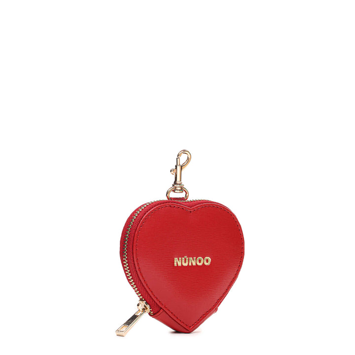 Núnoo Heart Coin Pocket Florence Bright Red w. Gold Accessories Bright Red