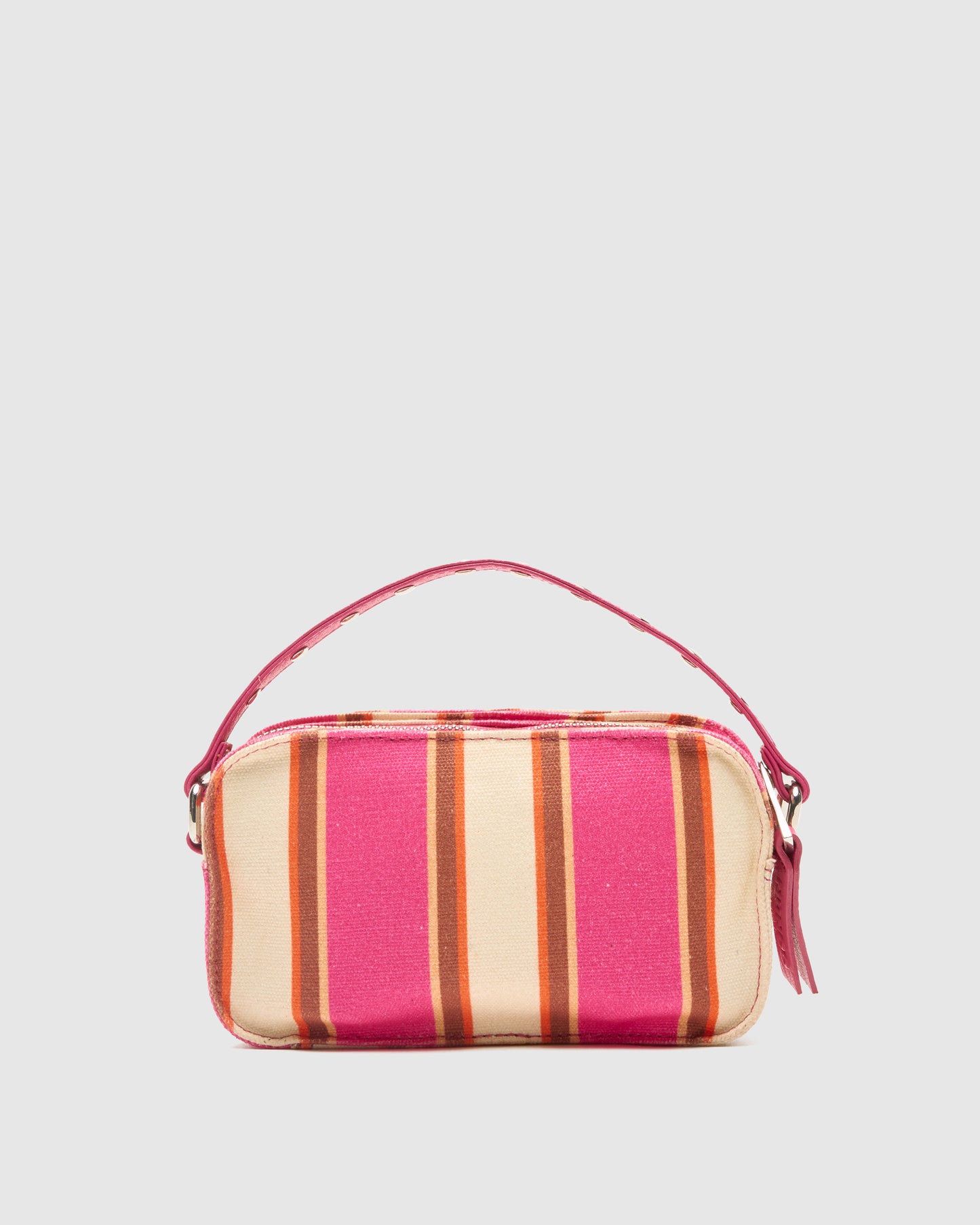 Núnoo Helena Canvas Pink Stripes Small bag Fuschia Stripes