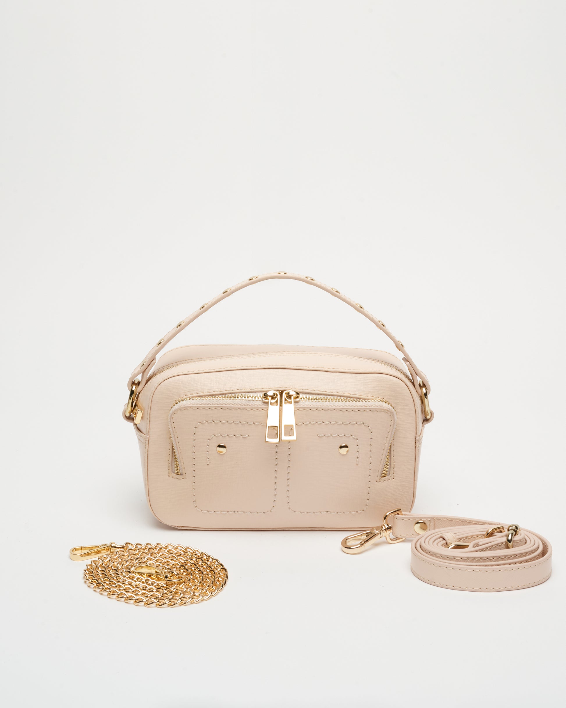 Núnoo Helena Clean Florence Rose w. Gold Small bag Rose