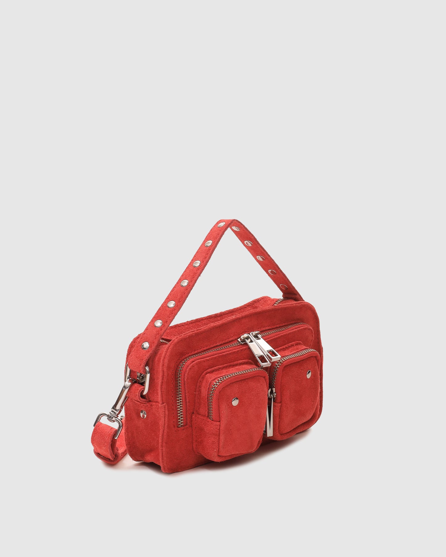 Núnoo Helena Cloud Suede Red Small bag Red