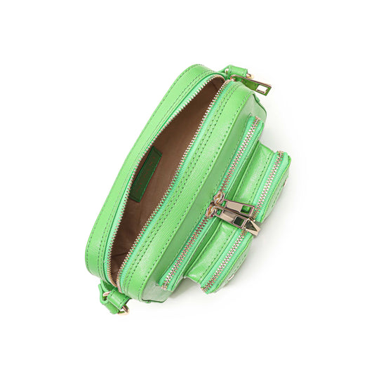 Núnoo Helena Florence Bright Green w. Gold Small bag