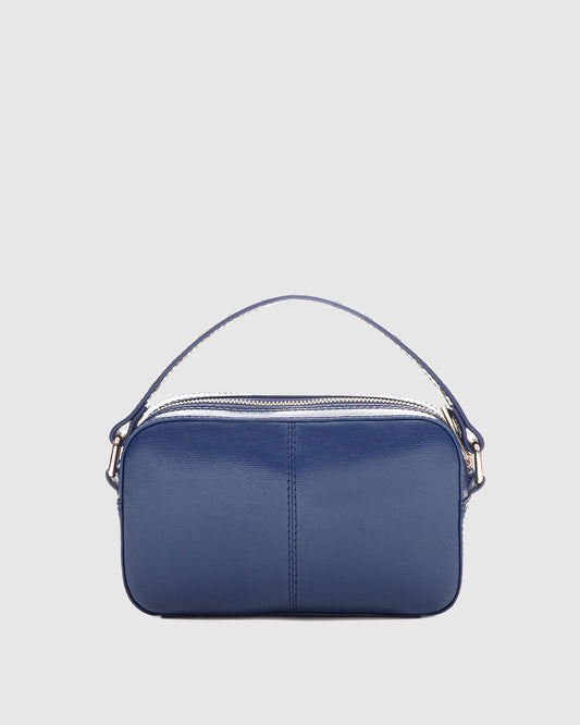 Núnoo Helena Florence Deep Blue w. Gold Small bag
