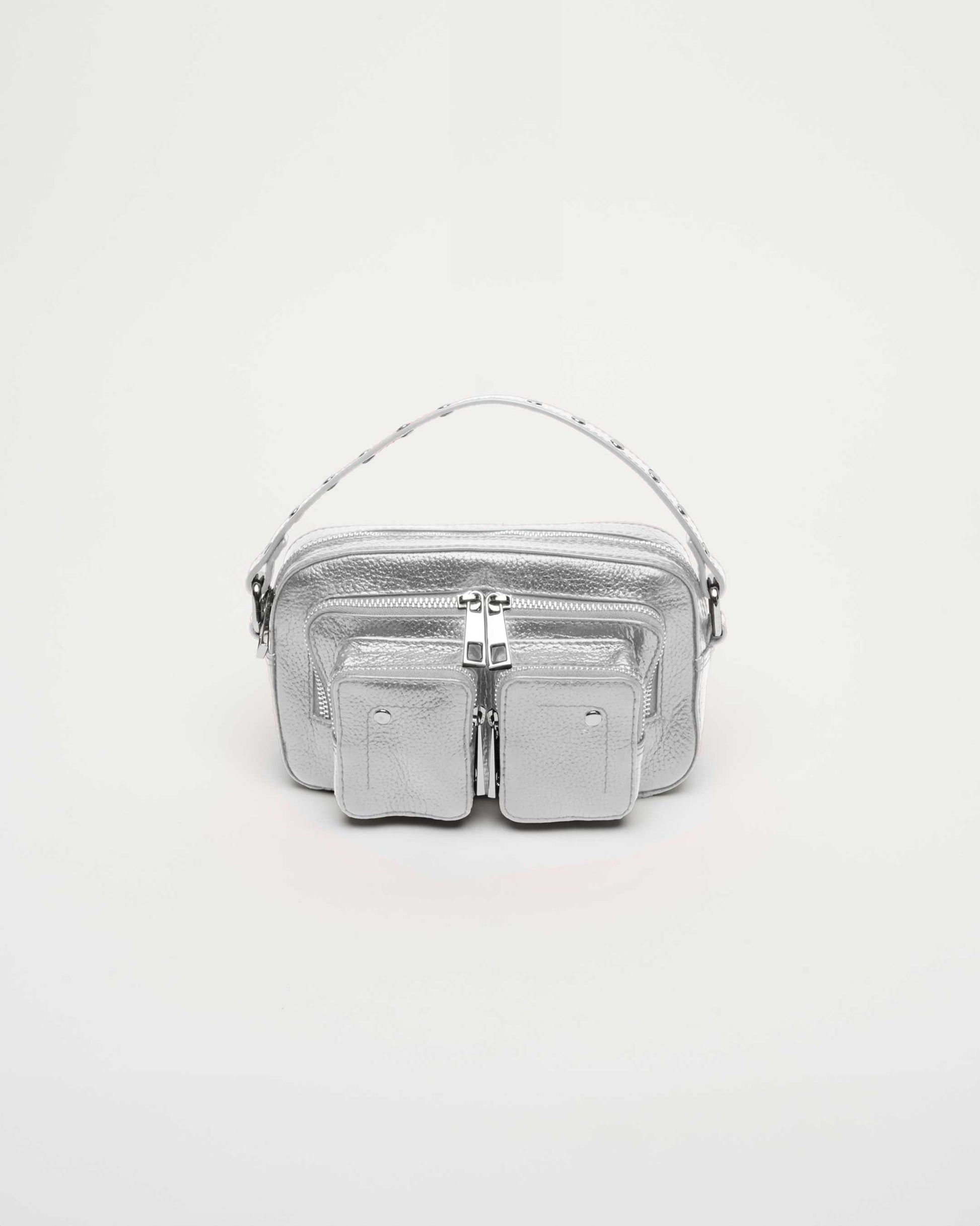 Núnoo Helena Metallic Silver Small bag Silver