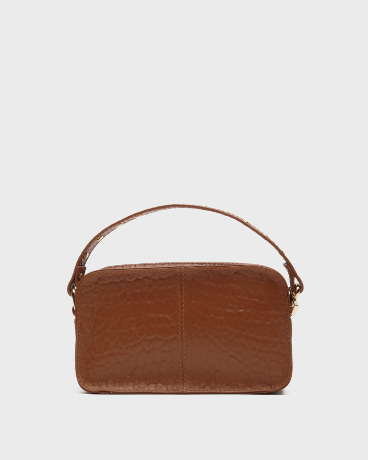 Núnoo Helena New Zealand Brown w. Gold Small bag Brown