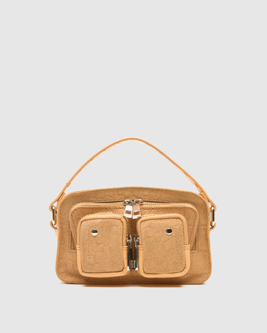 Núnoo Helena Scale Suede Cream Small bag Cream