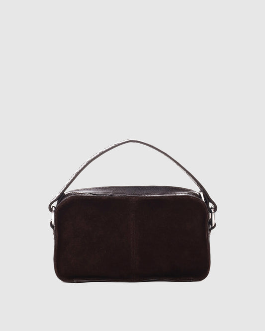 Núnoo Helena Suede Chocolate Small bag Chocolate