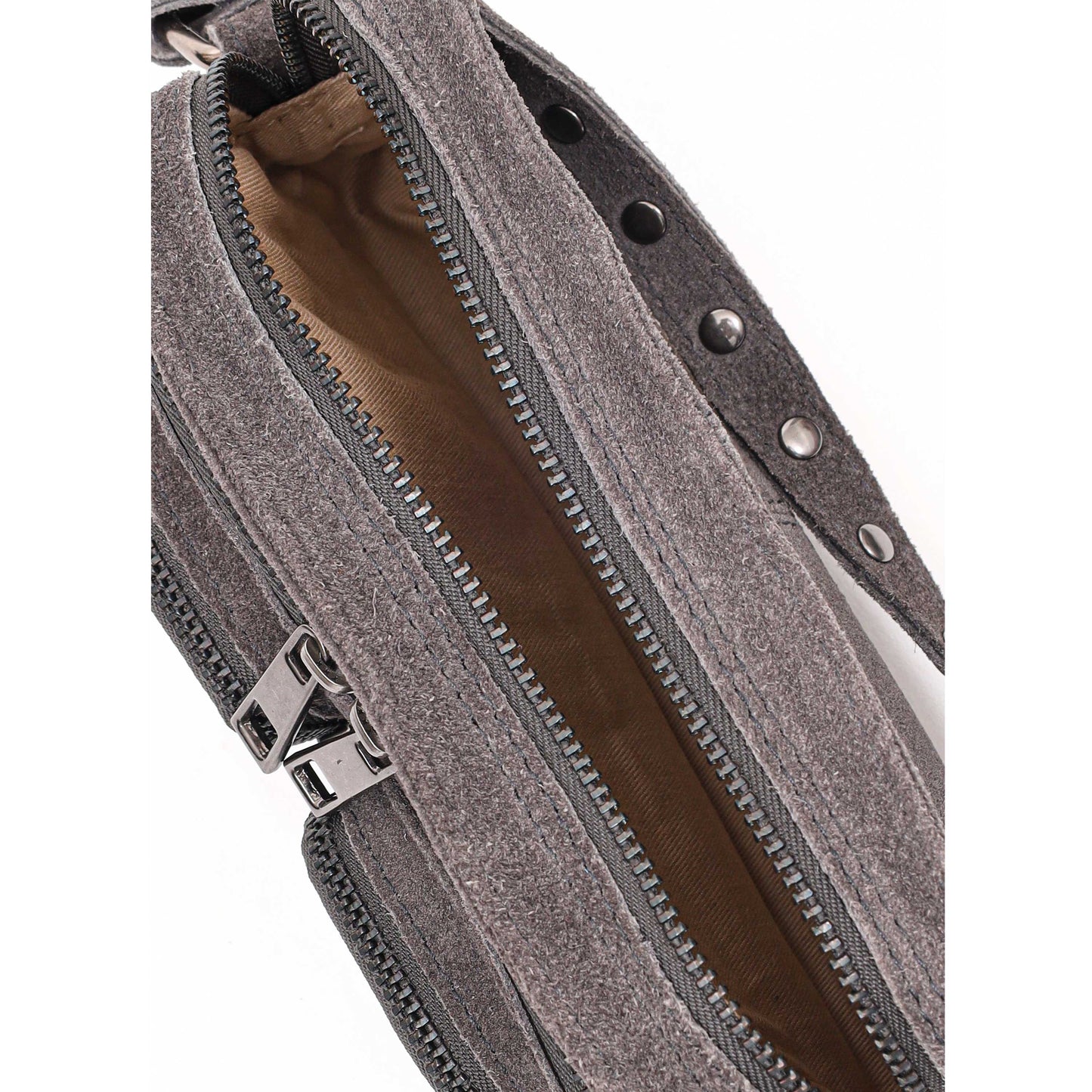 Núnoo Helena Suede Grey Shoulder bags Grey