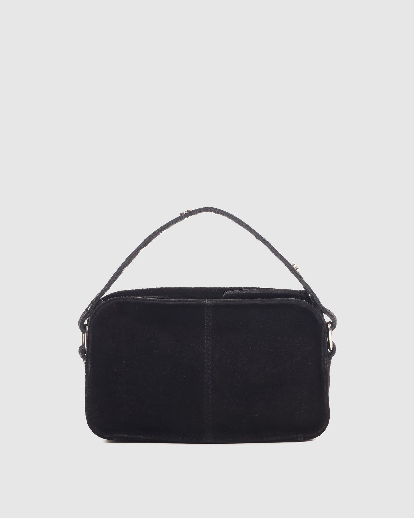 Núnoo Helena Sweetheart Suede Black Small bag Black