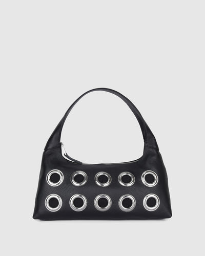 Large Dandy Eyelet Soft Black
