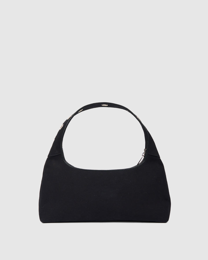 Núnoo Large Dandy Studs Canvas Black Large Black