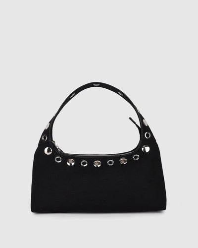 Large Dandy Studs Canvas Black