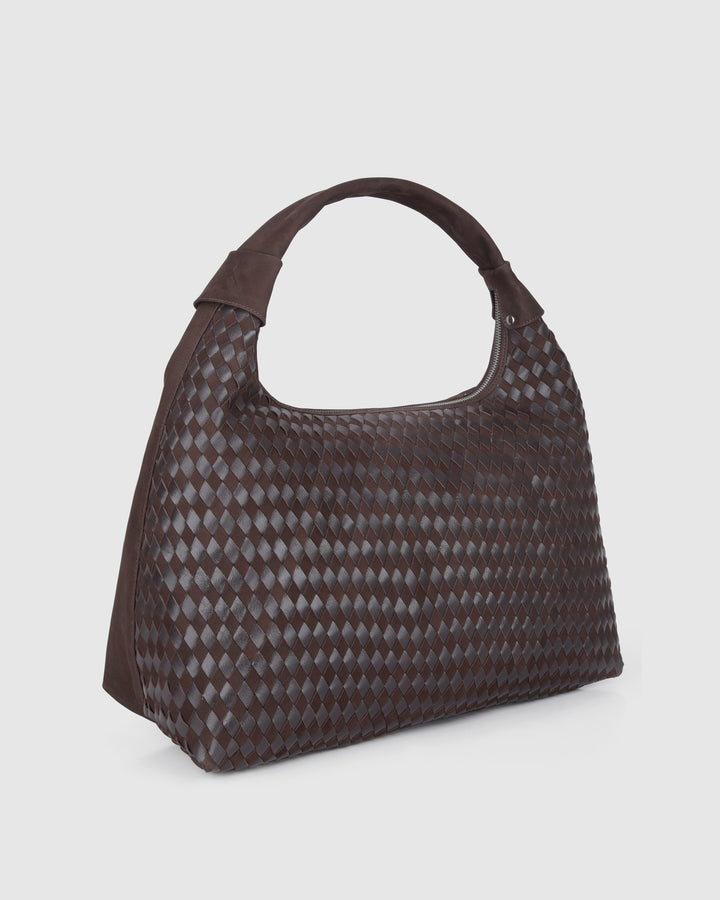 Núnoo Maxi Dandy Braided Nubuck Chocolate Maxi Chocolate