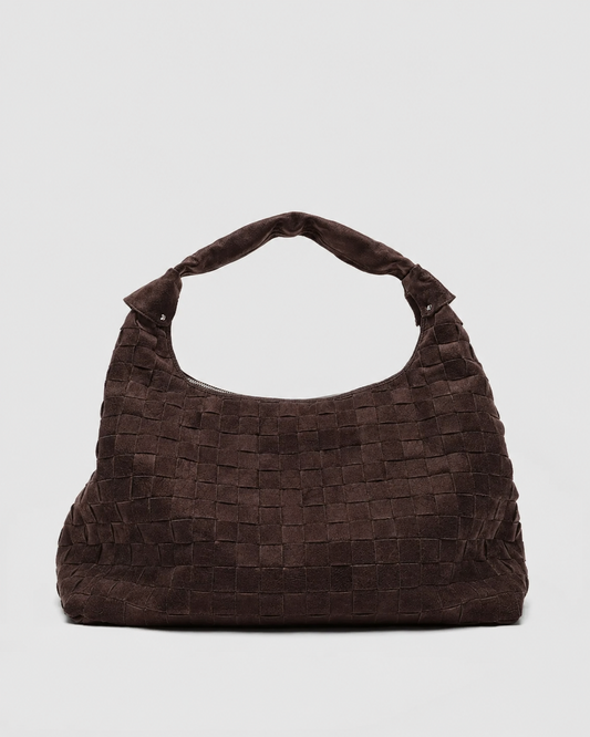 Núnoo Maxi Dandy Braided Suede Dark Brown Maxi Dark brown