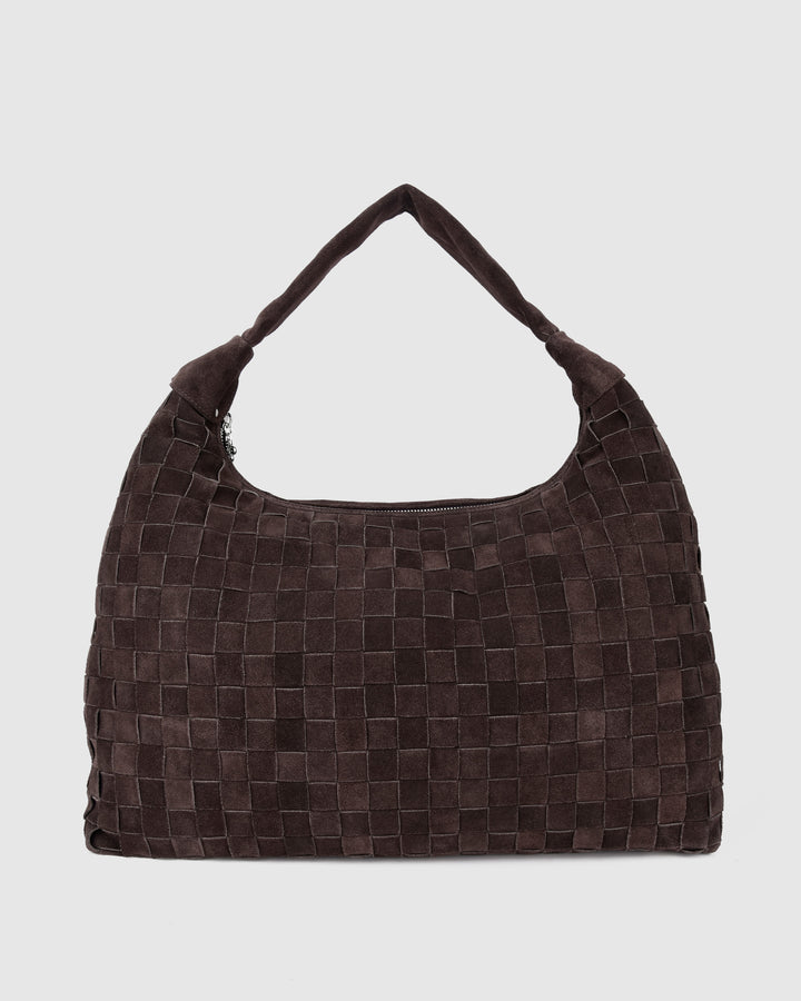 Núnoo Maxi Dandy Braided Suede Dark Brown Maxi Dark brown