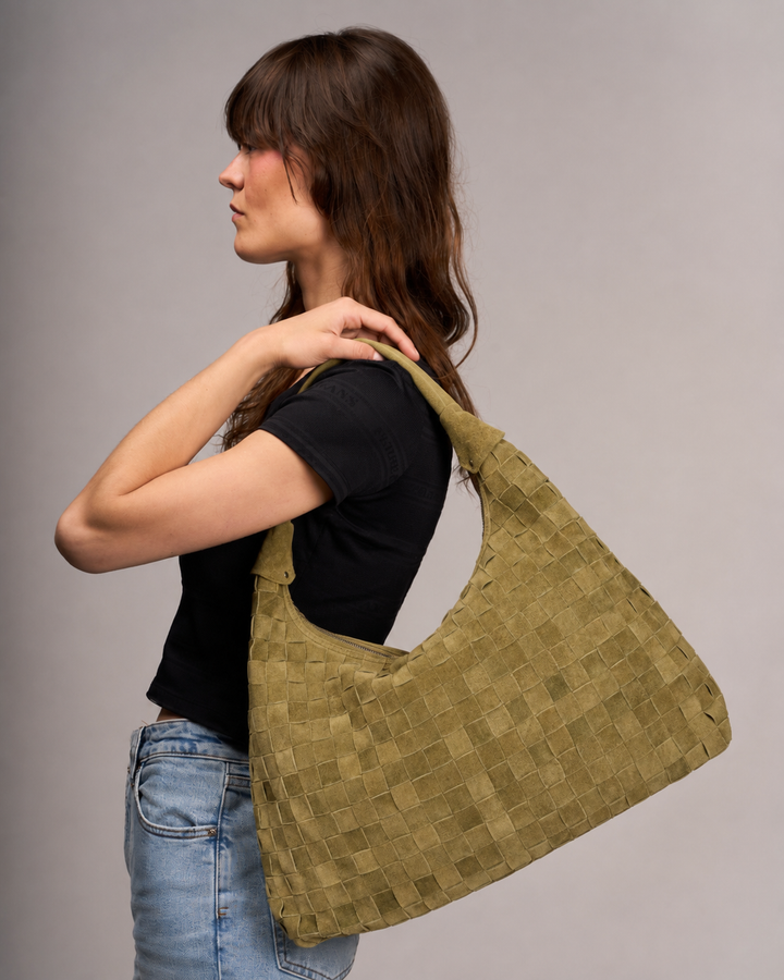 Núnoo Maxi Dandy Braided Suede Sage Maxi Sage