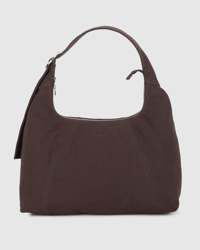 Maxi Dandy Buckle Canvas Coffee