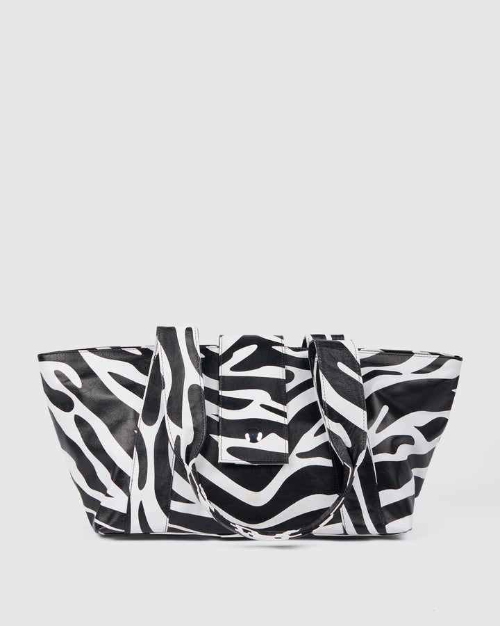 Núnoo Maxi Shopper Savanna Black Stripe Maxi Black Stripe