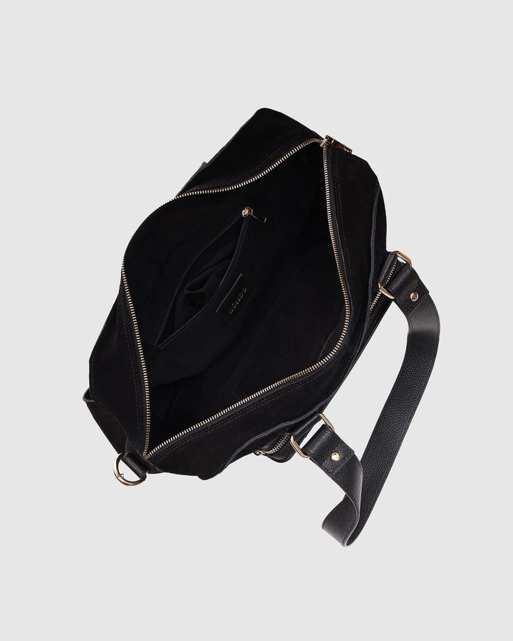 Núnoo Mille Suede Mix Black w. Gold Maxi Black