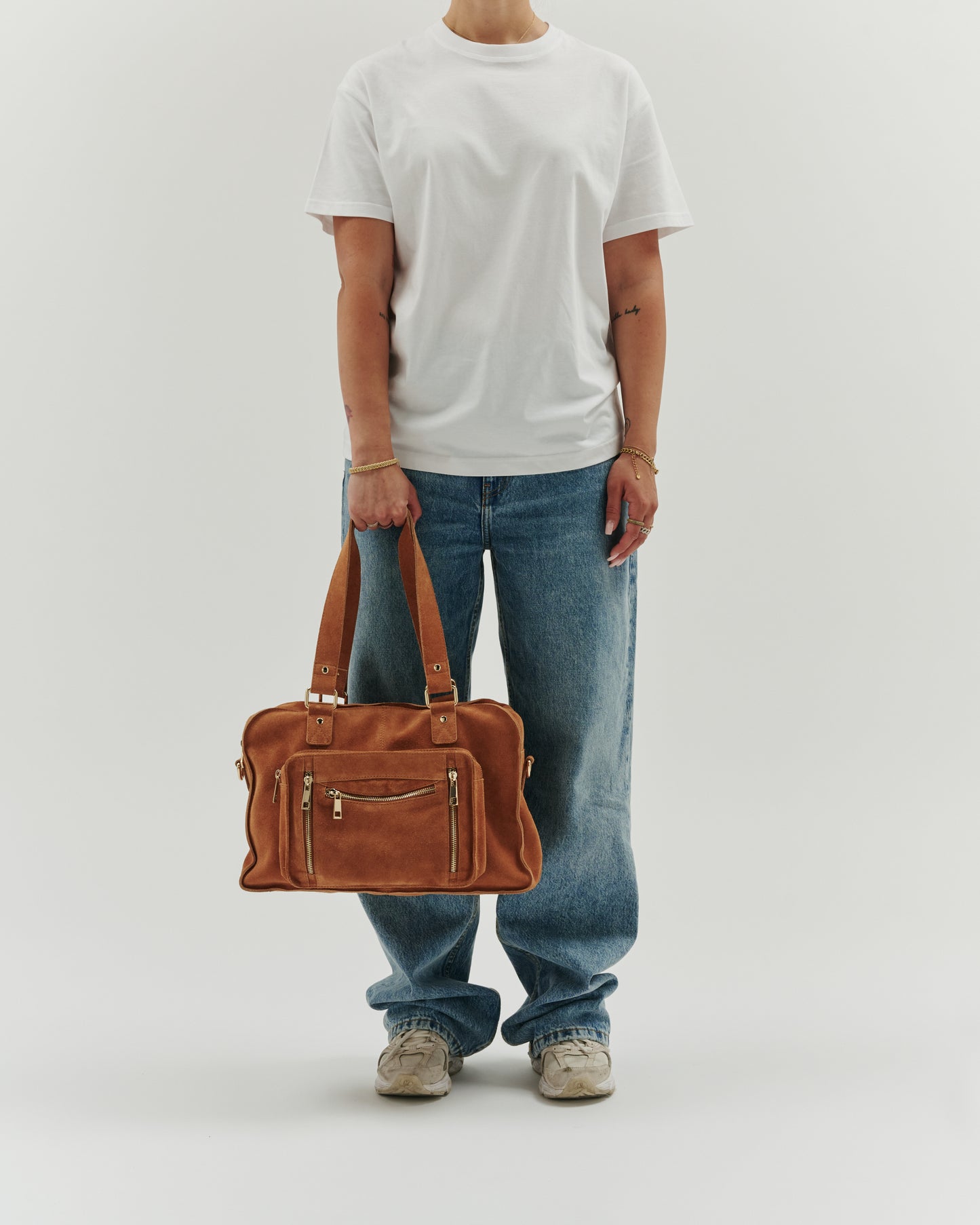 Núnoo Mille Suede Toffee w. Gold Maxi Toffee