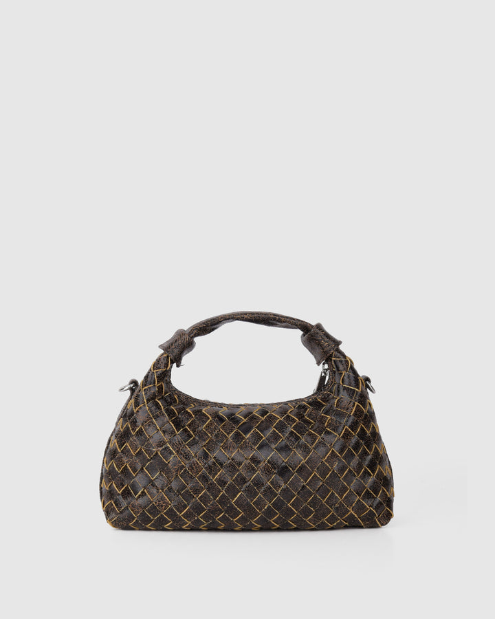 Núnoo Mini Dandy Braided Pélé Chocolate Small bag Chocolate