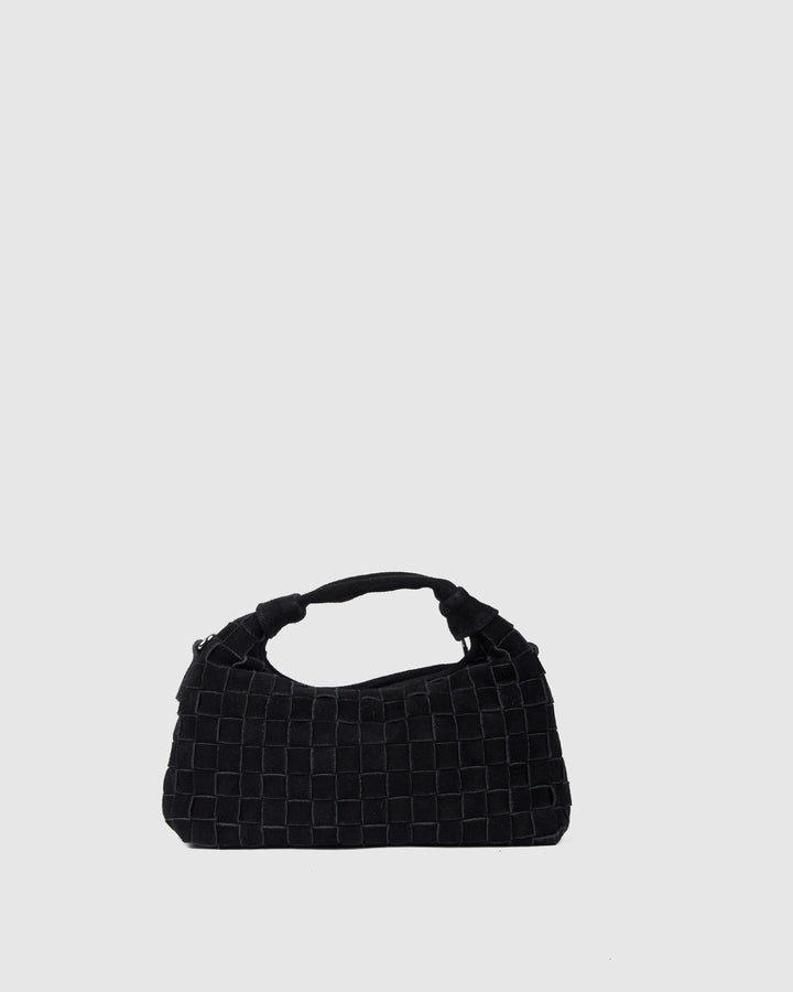 Núnoo Mini Dandy Braided Suede Black Small bag Black