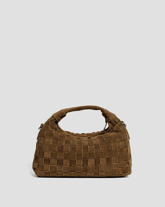Núnoo Mini Dandy Braided Suede Dusty Olive Small bag Dusty Olive
