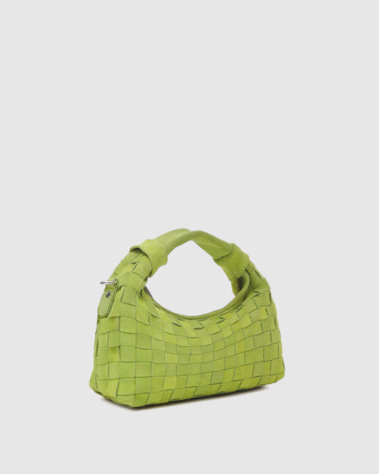 Núnoo Mini Dandy Braided Suede Lime Small bag Lime