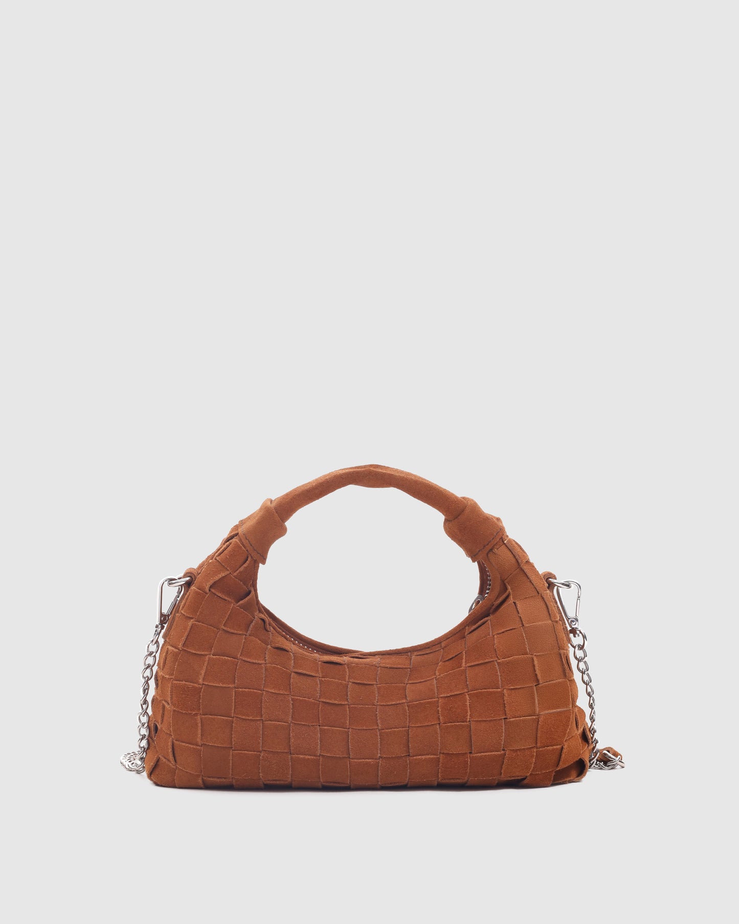 Núnoo Mini Dandy Braided Suede Pecan Brown Small bag Pecan Brown