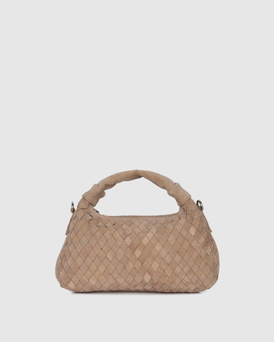 Mini Dandy Braided Suede Sand
