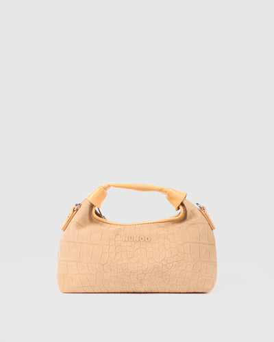 Mini Dandy Scale Suede Cream
