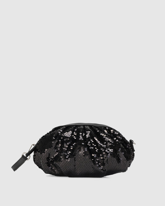 Núnoo Myra Sequins Black Small bag Black