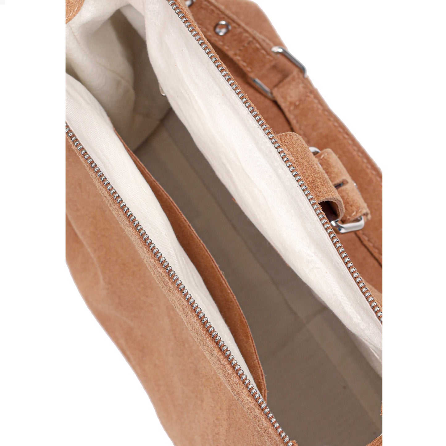 Núnoo Ophelia Suede Camel Shoulder bags Camel