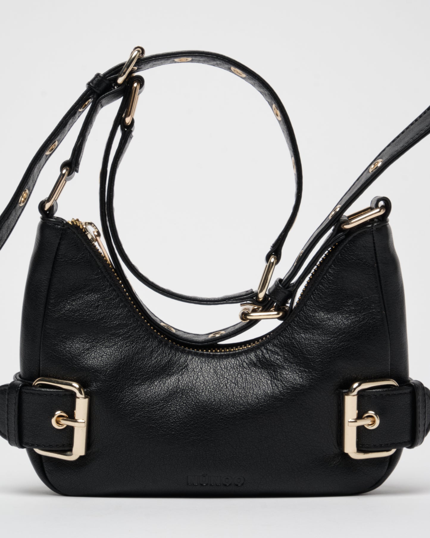 Núnoo Palma Air 1 Black w. Gold Small bag Black