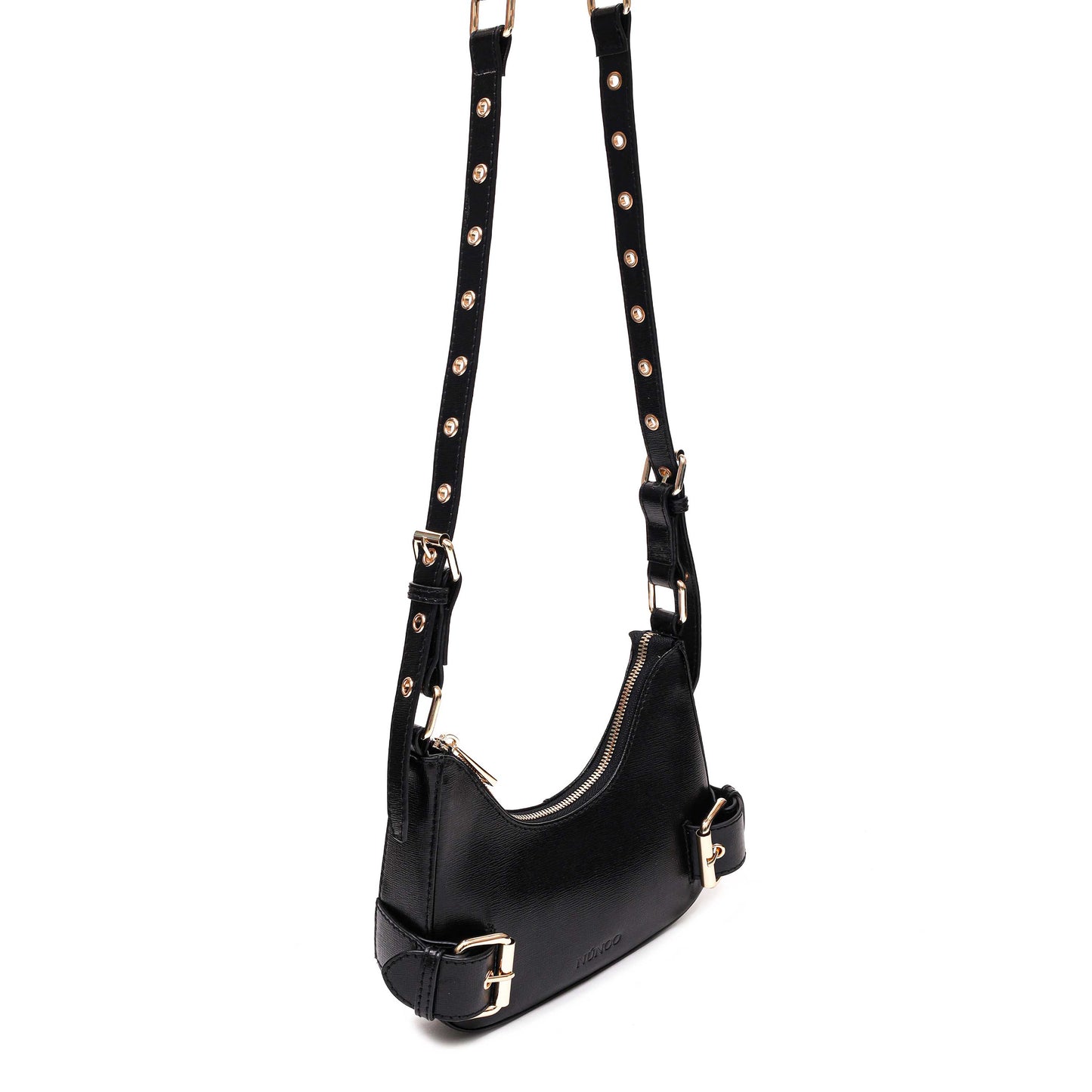 Núnoo Palma Florence Black w. Gold Small bag Black