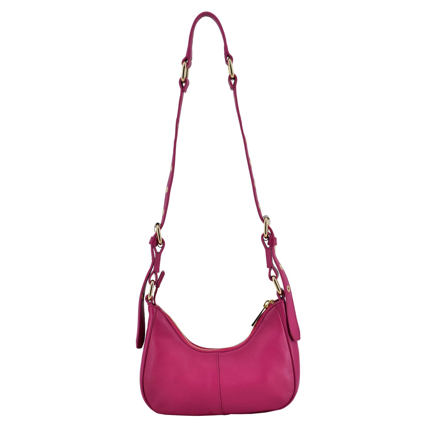 Núnoo Palma Rose Cozy Hot Pink w. Gold Shoulder bags Hot Pink